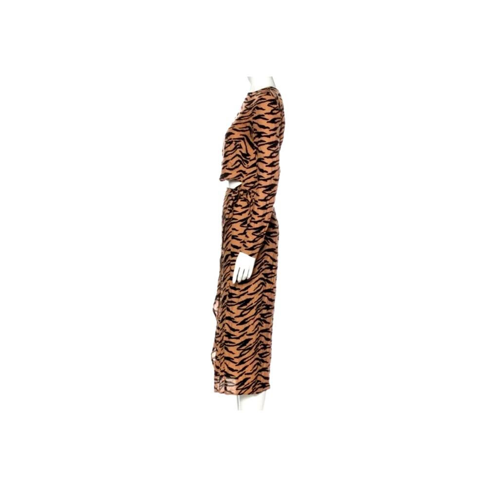 NWT Sz 6 Reformation MAURITA RAJAH Wrap Dress Animal Print - Picture 3 of 10